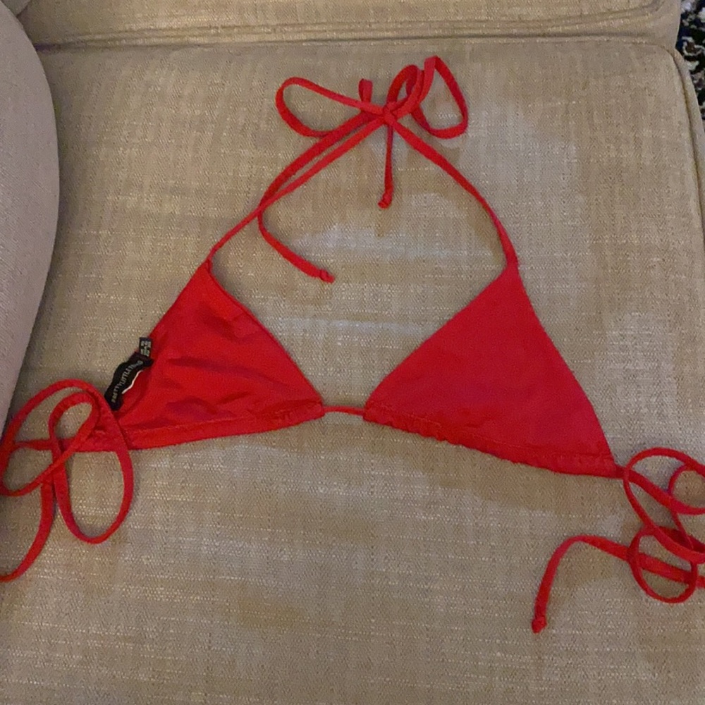PLT Red String Bikini Top - Picture 2 of 4